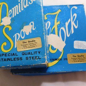 Florida Demitasse Spoons and Florida Little Forks Vintage